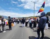 Marcha de la Unorcac en Cotacachi.