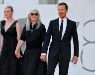 La actriz Kirsten Dunst (i), la cineasta Jane Campion (c) y el actor Benedict Cumberbatch, en una fotografía de archivo. EFE/Ettore Ferrari