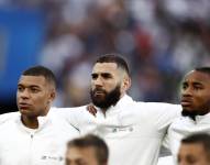 Kylian Mbappe, Karim, Benzema and Christopher Nkunku en una foto de archivo de Mohammed Badra. EFE/EPA