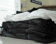 Imagen referencial de las bolsas que se utilizaron para cadáveres durante la pandemia del covid-19.