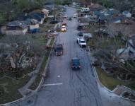 El tonado que pasó por Texas, Estados Unidos, destruyó al menos 50 viviendas.