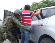 Operativo militar en busca de armas realizado en Durán este 31 de mayo de 2023.