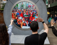 Portal que conecta Nueva York con Dublín