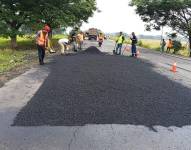 Rehabilitación de la vía E491 Babahoyo–Montalvo.