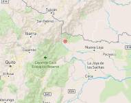 Registro del sismo en la provincia de Sucumbíos.