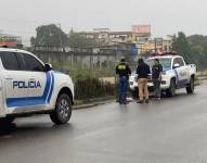 Lugar donde un torso humano fue abandonado en Machala.