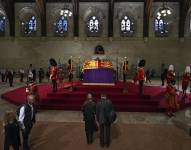 El velatorio será accesible hasta las 06.30 del próximo lunes, cuando el féretro será trasladado a la cercana abadía de Westminster. AP
