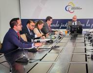 La sesión del Pleno del Consejo de la Judicatura (CJ), en Quito.