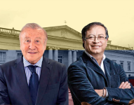 Rodolfo Hernández (izquierda) y Gustavo Petro son los candidatos que buscan la Presidencia de Colombia.