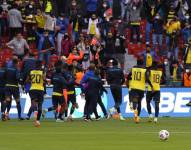 Quito, jueves 02 de septiembre de 2021En el estadio Rodrigo Paz Delgado, Ecuador enfrenta a Paraguay por la fecha #9 de las eliminatorias del Mundial de Catar 2022. Fotos:César Muñoz/API