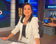 Periodista de Ecuavisa, Tania Tinoco. Foto: Redes sociales