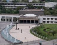 Toma aérea de la Universidad Central del Ecuador, en Quito.