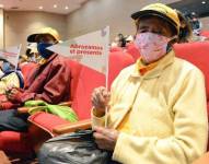 Adultos mayores participaron en el evento de lanzamiento de la política