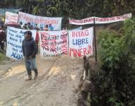 Los comuneros de Íntag han realizado varios plantones en rechazo a la minería.