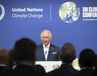 El entonces príncipe Carlos en la cumbre COP26 en Glasgow, Escocia, el 2 de noviembre del 2021.