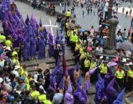 Imagen de la procesión de Jesús del Gran Poder en Quito.