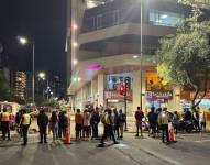 Fotografía de la noche en la que murió el joven.