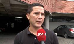 Luis Muentes, presidente de la Asociación Ecuatoriana de Árbitros de Fútbol, en una entrevista con Ecuavisa