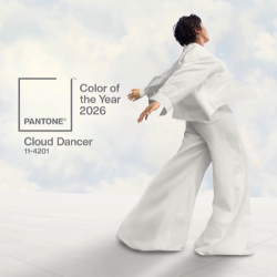 Color Cloud Dancer o Pantone 11-4201.