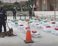 Imagen referencial de cargamento de droga incautada.