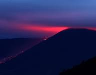 Vista del volcán Reventador, en una fotografía de archivo.