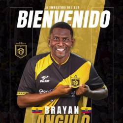 Brayan Angulo, delantero ecuatoriano.