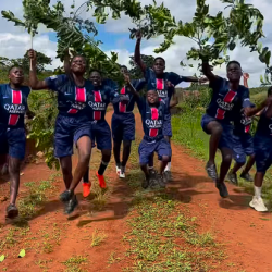 Guetto Kids celebrando la victoria del PSG.