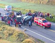 Siniestro de tránsito en el sector La Providencia.