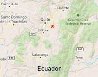 Registro del sismo en Sangolquí este 12 de agosto.