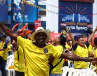 En Quito y Guayaquil los ecuatorianos se encontraron para ver juntos el triunfo de Ecuador.