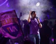 Imagen del presidente Daniel Noboa en campaña electoral.