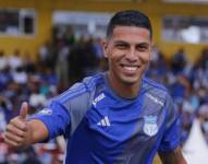 El defensa de Luis Fernando León en un partido con Emelec por la LigaPro