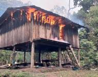 Una casa erigida en la selva de Alto Punino fue inhabilitada.