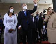 Guillermo Lasso durante la ceremonia de investidura.