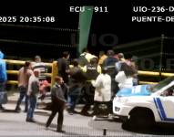 Un intento autolítico, en el puente de Gualo, nororiente de Quito, el pasado 23 de abril.