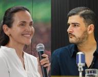 Imagen de Inés Manzano, ministra de Ambiente, y Aquiles Álvarez, alcalde de Guayaquil.