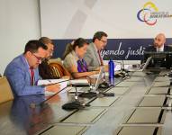 La sesión del Pleno del Consejo de la Judicatura, en Quito.