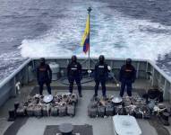 La Policía incautó, el 11 de agosto de 2023, 500 kilos de droga al sur de Galápagos.