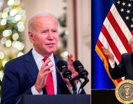 Combo de dos fotografías de archivo donde aparece el presidente de Estados Unidos, Joe Biden (i), y el expresidente, Donald J. Trump (d).