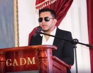 Foto de José Arroyo Cabrera, alcalde de Pujilí, en un evento realizado en julio del 2025.