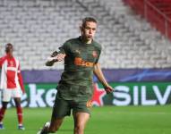 Danylo Sikan, jugador del Shakhtar Donetsk, celebrando el gol para remontar el partido.