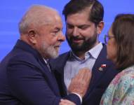 Los mandatarios Gabriel Boric (Chile) y Luiz Inácio Lula da Silva (Brasil) durante la reunión de la UE y la CELAC, en Bruselas.