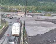 Vista del puente sobre el río Upano, en Morona Santiago