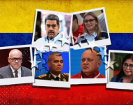 Arriba: Nicolás Maduro y Cilia Flores.