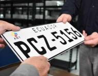 La entrega de placas en Quito.