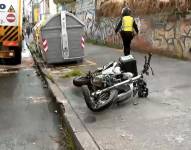 La vía se habilitó dos horas después del choque.