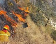 Imagen referencial de un incendio en la provincia de MachuPichu