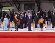 En la ceremonia estuvieron presentes los comandantes generales de la Fuerza Terrestre, Naval y Aérea.