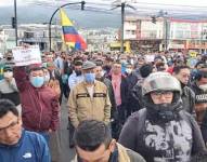 Quito: marcha de protesta por las fallas en la revisión técnica vehicular y matriculación