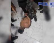 Foto de alias Jesús detenido por la Policía Nacional.